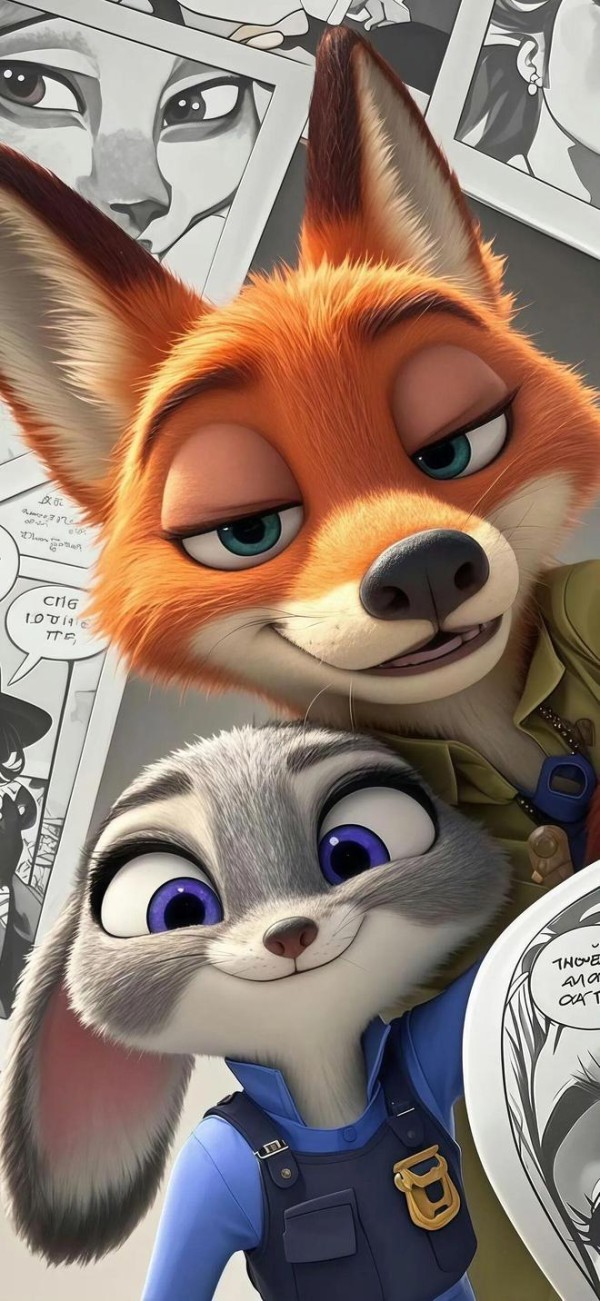 大家收壁纸，明天《疯狂动物城2》上映，今年票房能不能冲到500亿就看朱迪和尼克了！