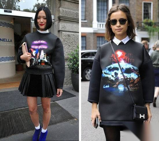 时装周撞衫事件 明星潮人超模穿搭大不同 第6张