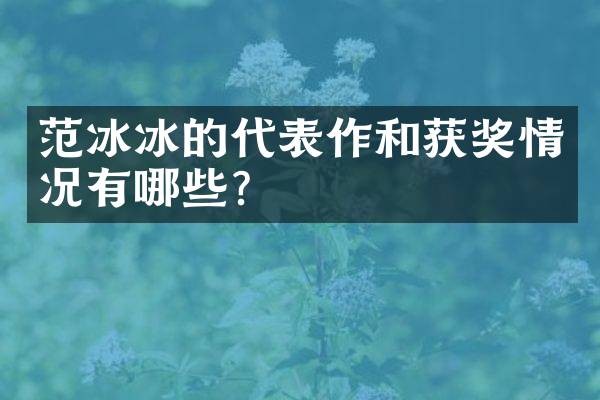 的代表作和情况有哪些？