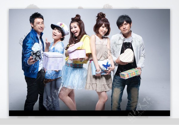 明星集体照图片