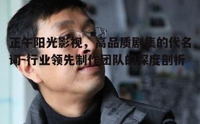 五、正午阳光影视对行业的贡献