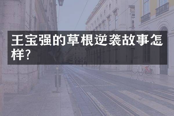 王宝强的草根逆袭故事怎样?