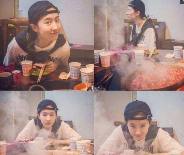 明星聚餐也爱吃火锅？郑爽吃相不如替身斯文，胡静1人点3盘肉！