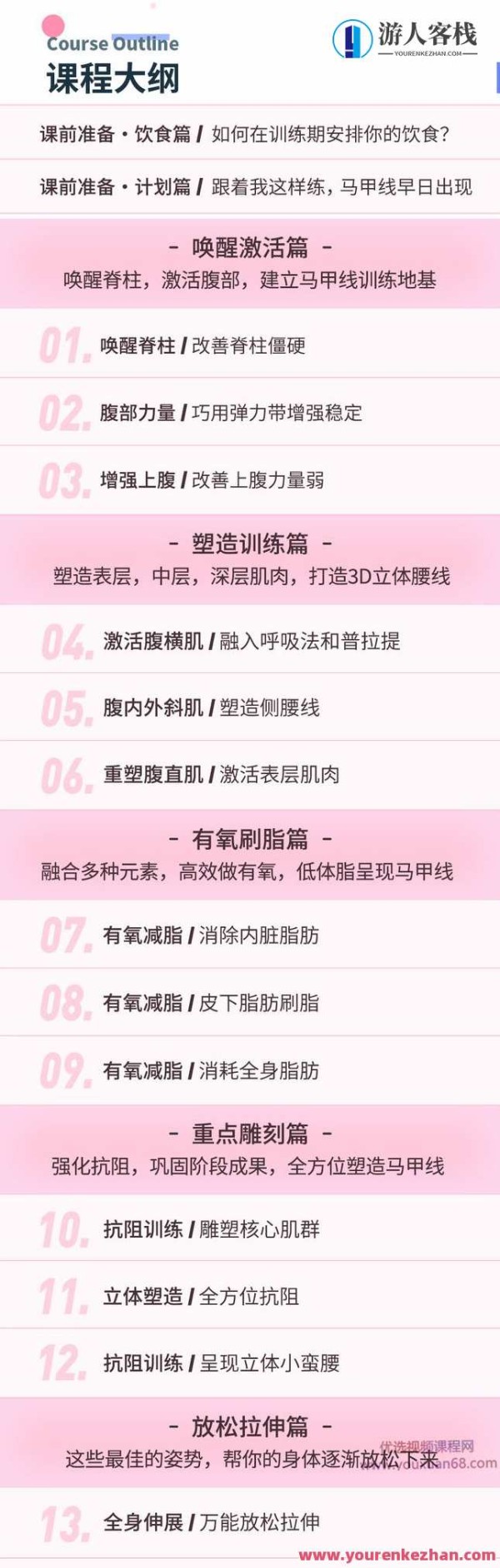 桑禹涵《大牌明星私教的马甲线养成课》打造出3D立体式小蛮腰 百度搜索云盘<a target=