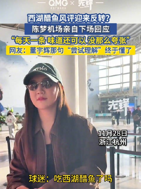 陈梦说西湖醋鱼没那么难吃