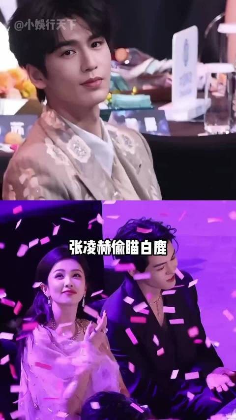 尖叫之夜明星真实瞬间，张凌赫偷瞄白鹿檀健次开小差