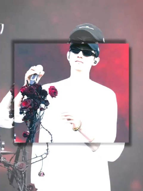 黄景瑜跨年舞台开红色跑车麦架缠玫瑰