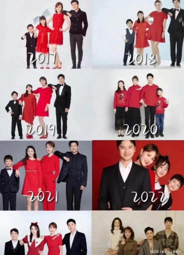 田亮一家新年全家福来啦！森碟变清纯少女，姐弟俩颜值赶超爸妈