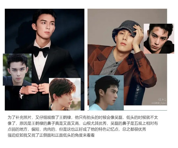 从吴磊和王鹤棣...衍生出来的...演艺圈动物系人脸观察...