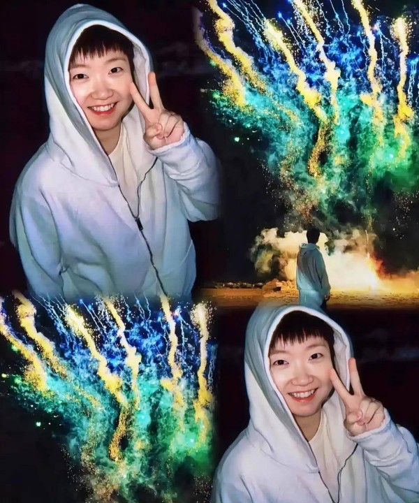 孙颖莎海边看烟花暗藏520密码？伤情好转恢复训练，粉丝：此生不换