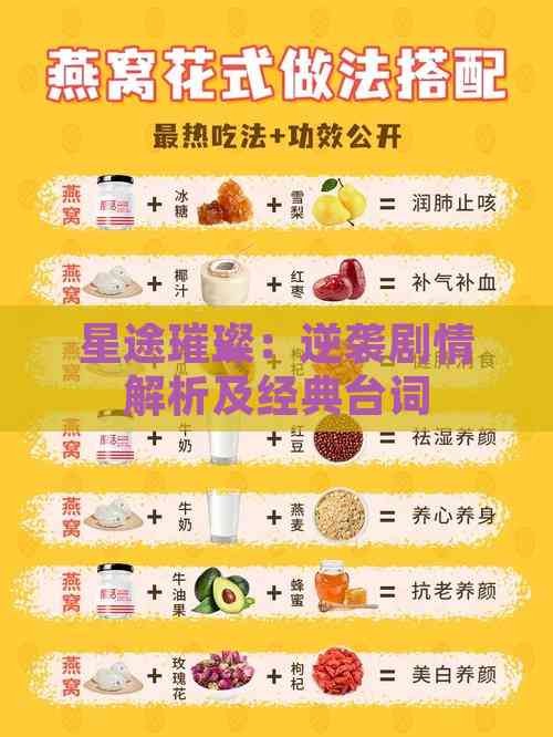 星途璀璨：逆袭剧情解析及经典台词