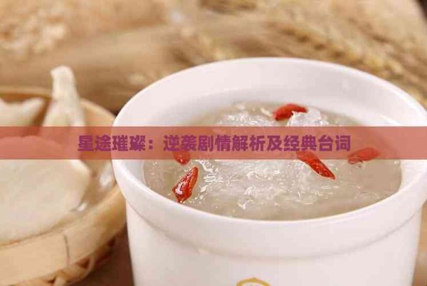 星途璀璨：逆袭剧情解析及经典台词