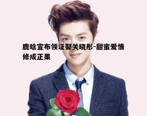 一、鹿晗与关晓彤的爱情历程