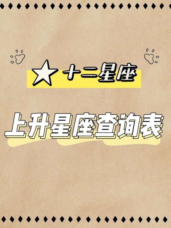 探寻上升星座女明星:星座上升查询指南