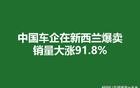 中国车企在新西兰爆卖，销量大涨91.8%