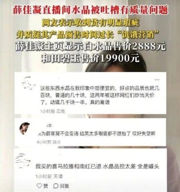 明星直播带货频现困境:从薛佳凝事件看行业挑战