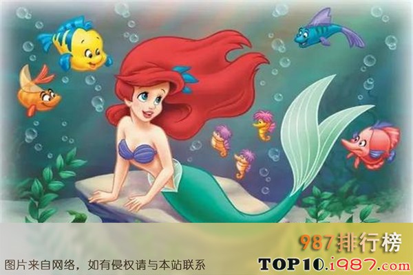 十大迪士尼公主之爱丽儿公主