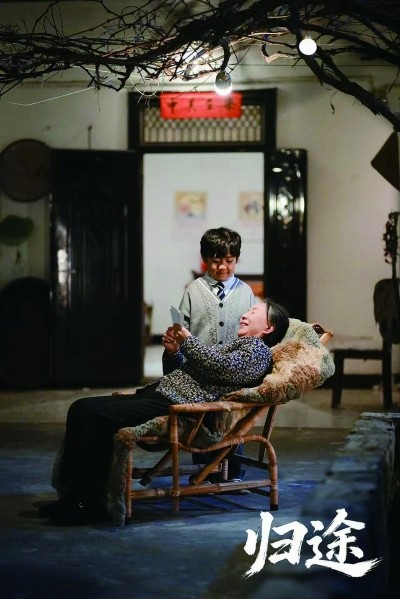 微短剧《归途》在江宁乡村取景。 受访者供图