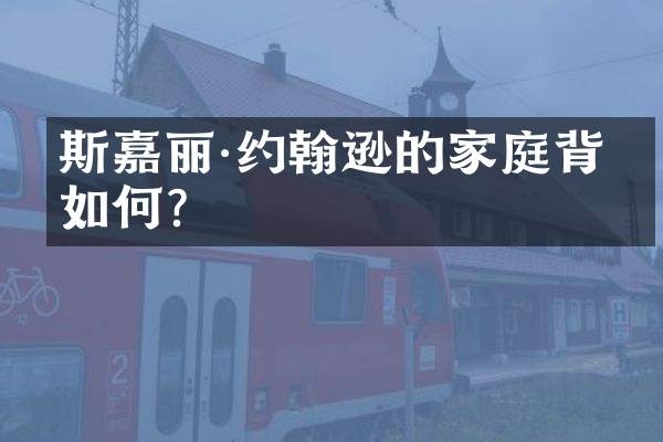 斯嘉丽·约翰逊的家庭背景如何?