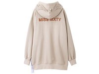 迪丽热巴同款长款连帽加厚卫衣