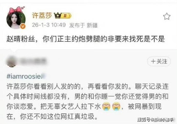 “魔嫂”许荔莎点名开撕：当“国服嫂子”开始整顿粉丝圈