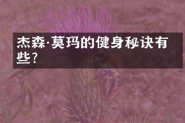 杰森·莫玛的健身秘诀有哪些？
