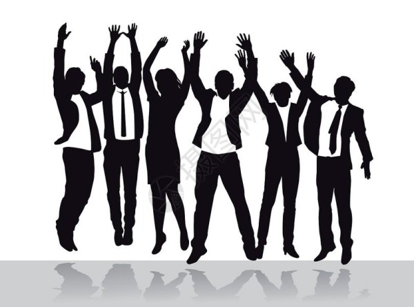 明星合作仪式欢乐和欢呼设计图片