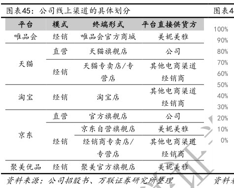 公司线上渠道的具体划分 - 2020年12月 - 行业研究数据