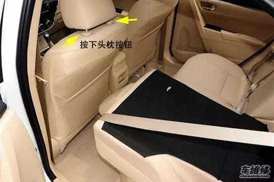 取下汽车头枕要掌握正确方法，否则...