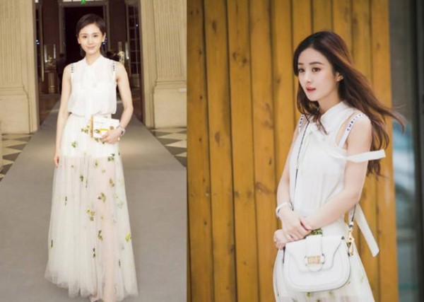 赵丽颖和王子文杠上了? 撞衫5次又带同款帽子