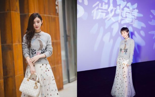 赵丽颖和王子文杠上了? 撞衫5次又带同款帽子