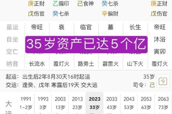 名人生辰八字命盘分析