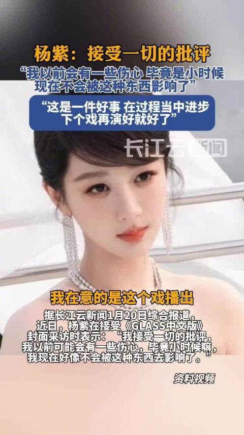 杨紫回应外界评价