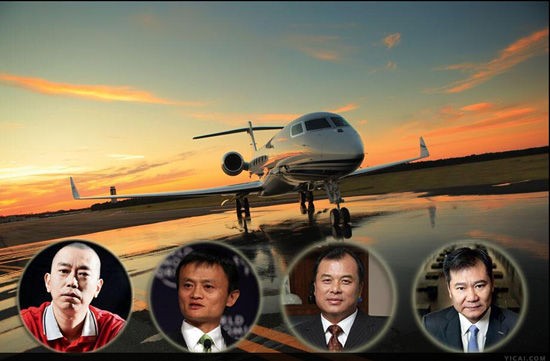 拥有私人飞机的富豪