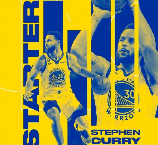 勇士官方祝贺：库里9次全明星首发连创纪录队史第一 上届夺AMVP