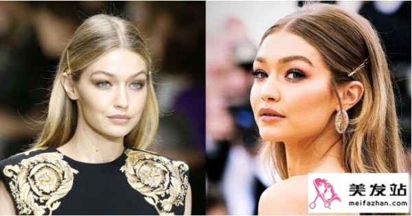 时尚发夹搭配示意图