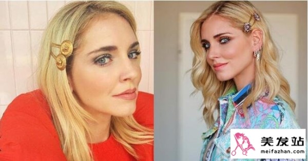 时尚发夹搭配示意图