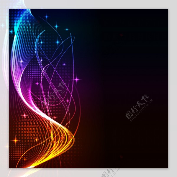 时尚背景光02矢量