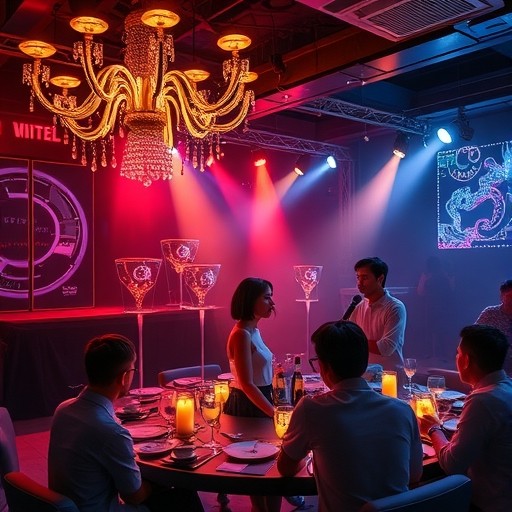 奢華的韓國派對場景