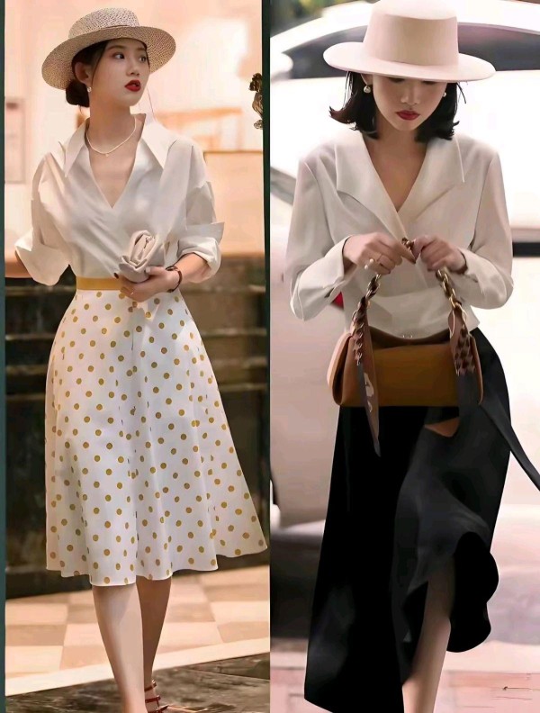 看完这几位女人的“夏装街拍”，才明白这样穿搭更优雅，高级洋气