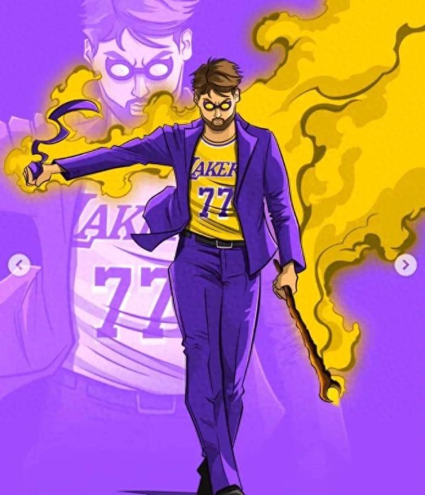 感谢支持！东契奇晒出粉丝制作的动漫照庆祝当选全明星票王