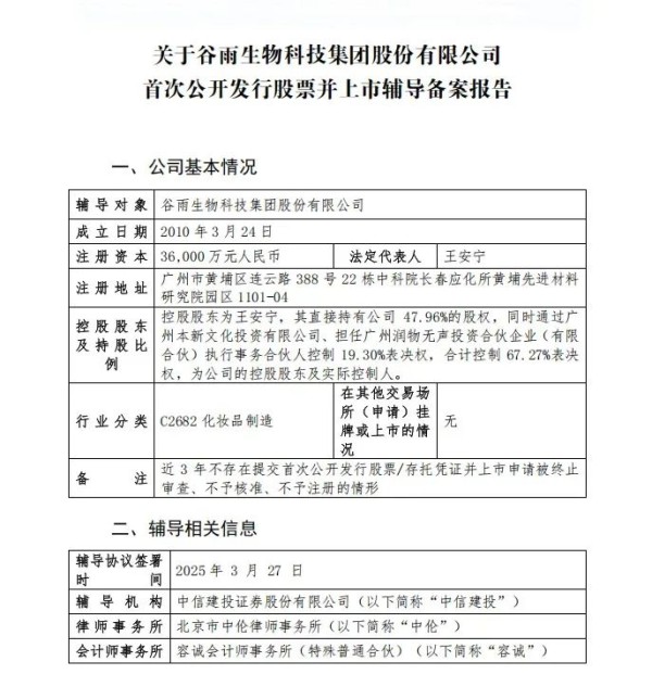谷雨冲刺“美白第一股”,国产美妆品牌加速IPO是“求生存”还是“谋增长”?