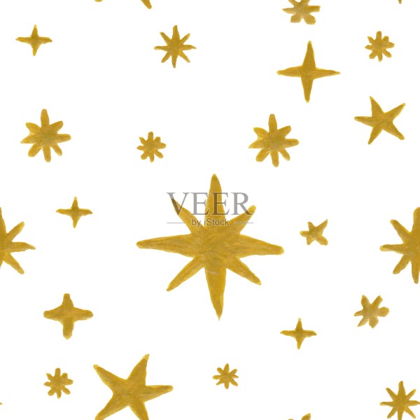 无缝模式明星插画图片素材