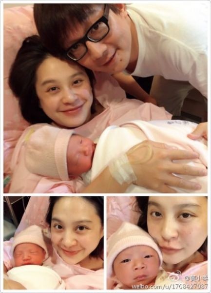 黄小柔生子晒全家福 与儿子生日组成1314