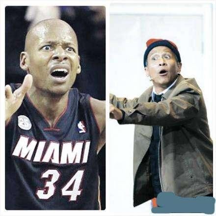 NBA球星撞脸过的中国明星，詹姆斯神似张震岳，科比与陈佩斯很像