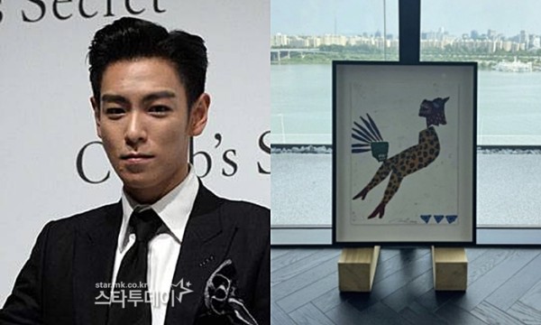 T.O.P所收藏的部分艺术品。照片|每日经济Star Today 资料库、SNS