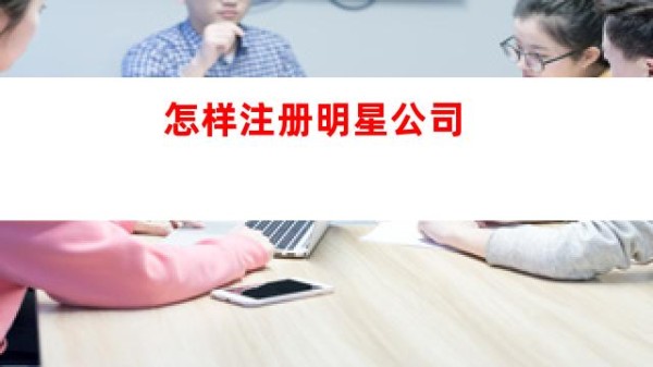 怎样注册明星公司图1