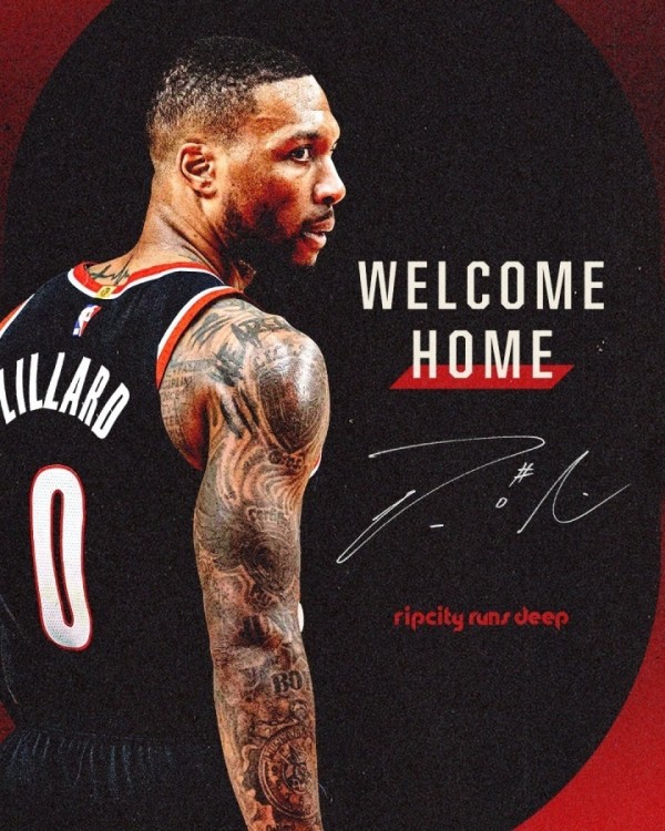 3年4200万！落叶归根 开拓者官宣签下利拉德 杨瀚森迎75大队友