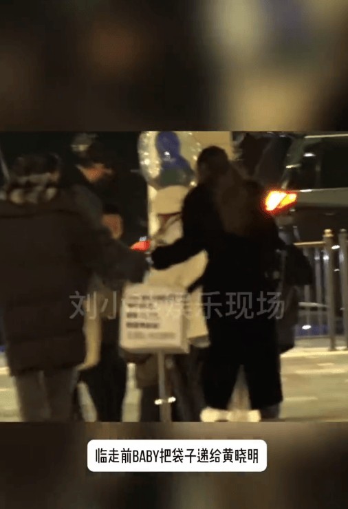 杨颖将手里的袋子递给黄晓明。