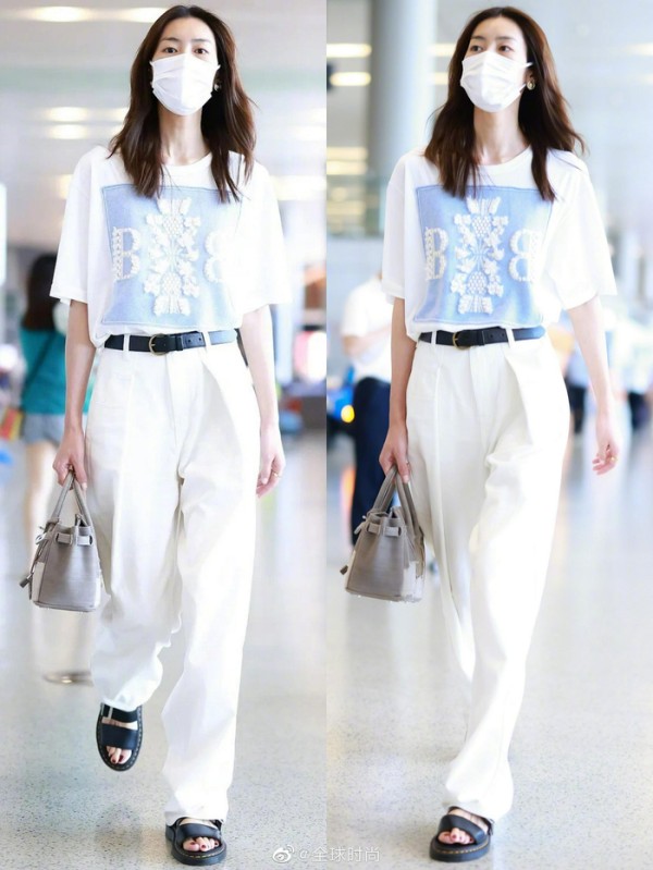 女明星近一周机场私服穿搭合集 刘雯/娜扎/刘浩存……
